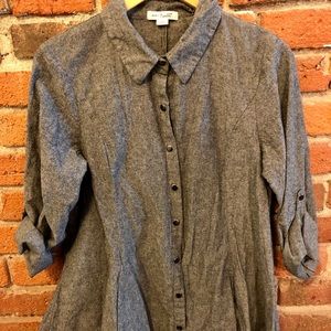 Simply noelle long button shirt